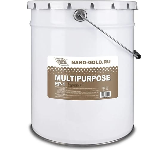 Изображение товара Смазка NANO GREASE NANO GOLD MULTIPURPOSE EP-1 Grease 18 кг 4986/Ф