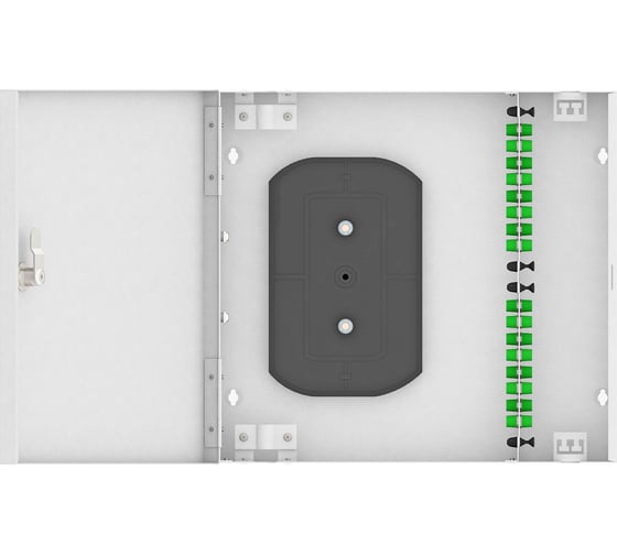 Изображение товара Оптический кросс TopLAN настенный, одномодовый укомплектованный КРН-Top-16FC/A-OS2-GY