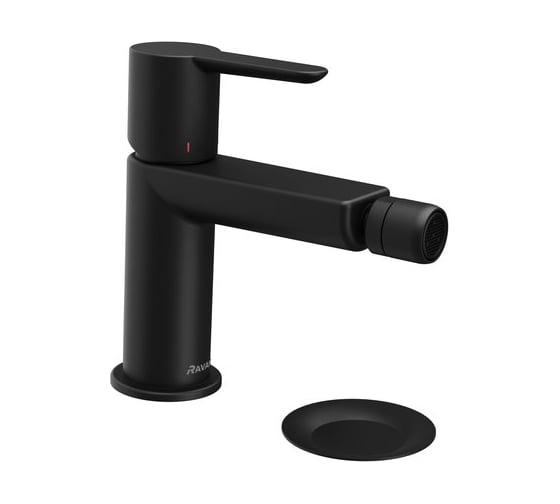 Изображение товара Смеситель для биде RAVAK с донным клапаном, черный PU 055.20 X070189