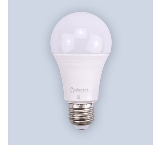 Изображение товара Светодиодная лампа ELEGANZ Е27 15W А60 теплая 3000К 220V, 1шт 1380