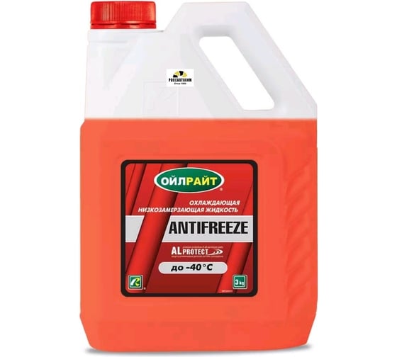 Изображение товара Антифриз OILRIGHT 40 (красный) 3 кг 5235