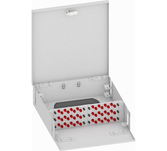 Изображение товара Оптический кросс TopLAN настенный, одномодовый укомплектованный КРН-Top-48FC/U-OS2-GY