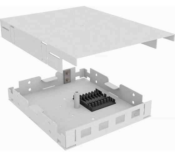 Изображение товара Оптический кросс TopLAN настенный, 4 SC/DLC адаптера, КРНМ-Top-04SC/DLC-GY