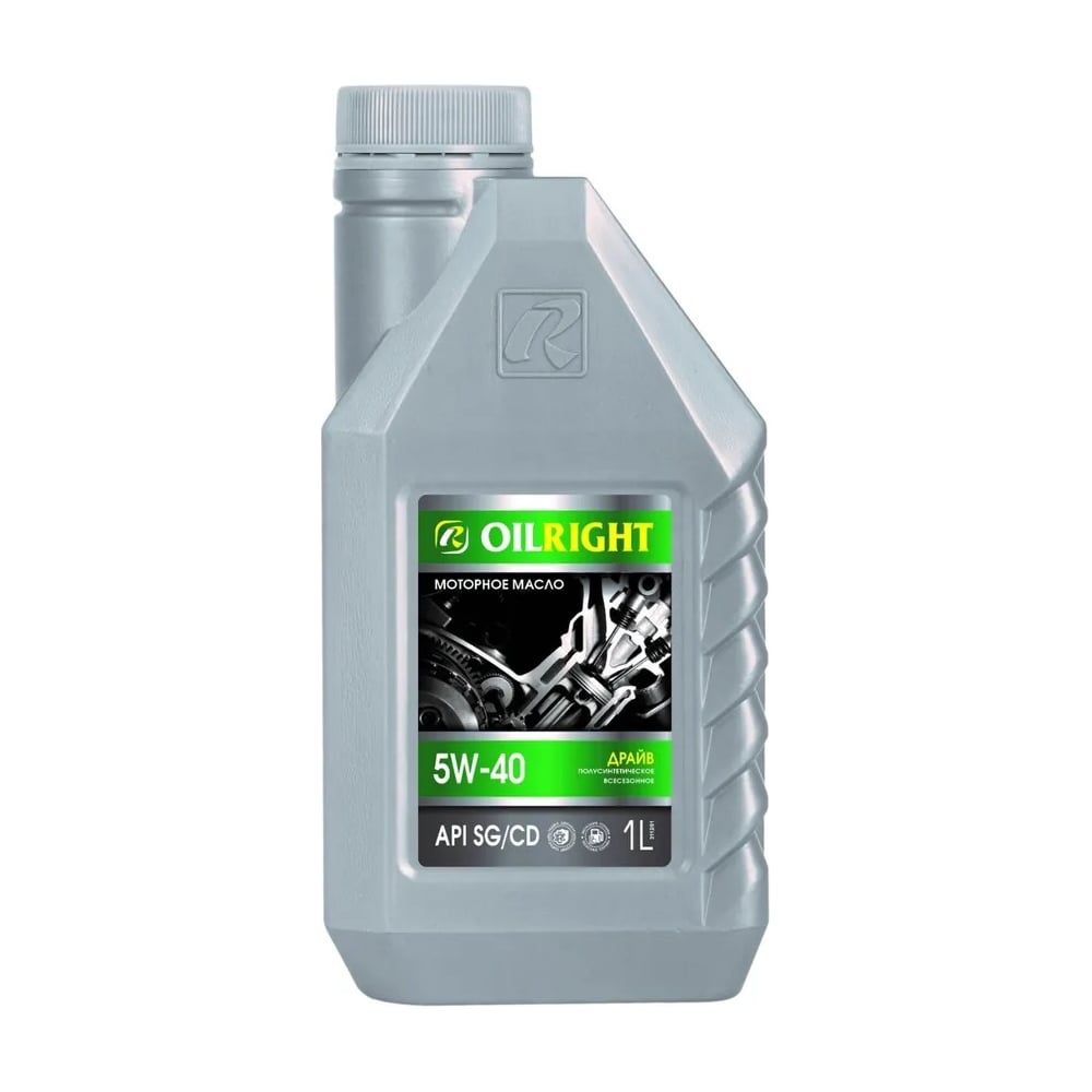 Изображение товара Моторное масло OILRIGHT ДРАЙВ SAE 5W40 1 л полусинтетика для легковых грузовых мототехники