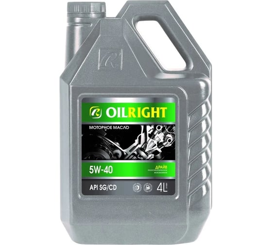 Изображение товара Масло моторное ДРАЙВ SAE 5W40 API SG/CD п/с 4л OILRIGHT 3113