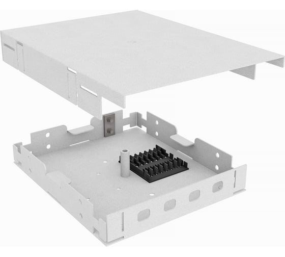 Изображение товара Оптический кросс TopLAN настенный, 4 FC/ST адаптера, КРНМ-Top-04FC/ST-GY