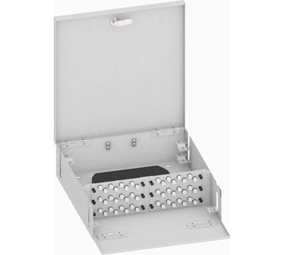 Изображение товара Оптический кросс TopLAN настенный, многомодовый укомплектованный КРН-Top-48FC/U-OM2-GY