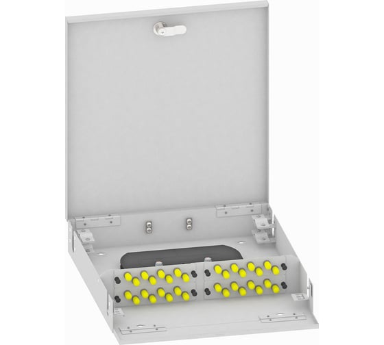 Изображение товара Оптический кросс TopLAN настенный, многомодовый укомплектованный КРН-Top-32ST/U-OM2-GY