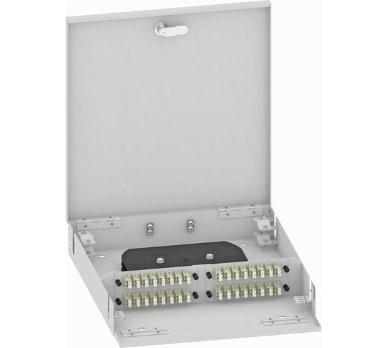 Изображение товара Оптический кросс TopLAN настенный, многомодовый укомплектованный КРН-Top-64LC/U-OM2-GY