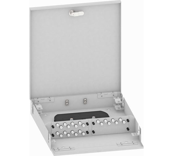 Изображение товара Оптический кросс TopLAN настенный, многомодовый укомплектованный КРН-Top-24FC/U-OM2-GY