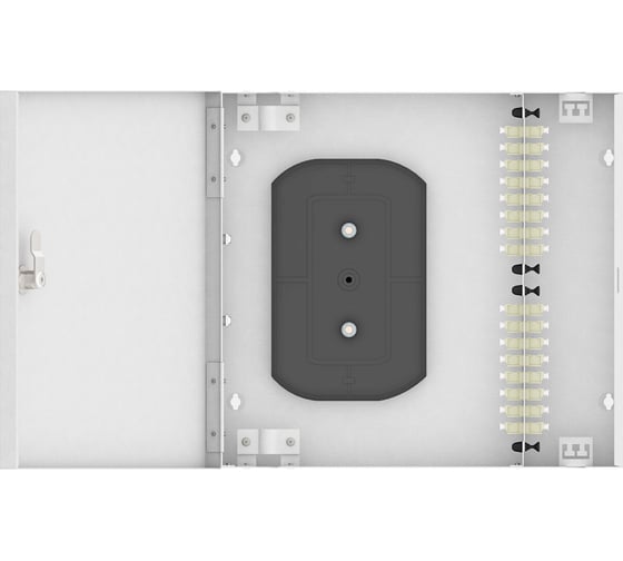 Изображение товара Оптический кросс TopLAN настенный, многомодовый укомплектованный КРН-Top-32LC/U-OM2-GY