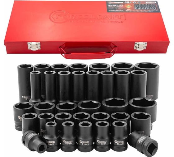 Изображение товара Набор головок 35 предметов Forcekraft FK-4353-5MPB(59206)