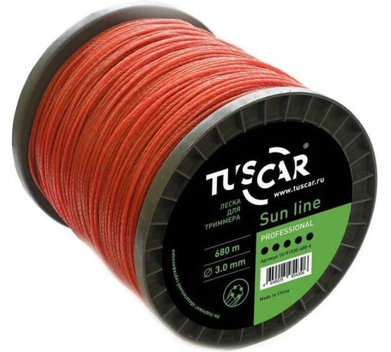 Изображение товара Леска Sun line, Professional 3.0 мм, 680 м для триммера TUSCAR 10191530-680-4