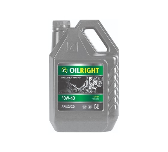 Изображение товара Моторное масло OILRIGHT ч/с Супер SAE 10W40  API SG/CD 5л 90002