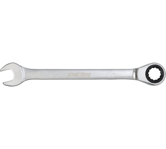 Изображение товара Ключ комбинированный с трещоткой Smartbuy на 6 мм, хромированный, 40X, tools/600 SBT-RWS-6p1