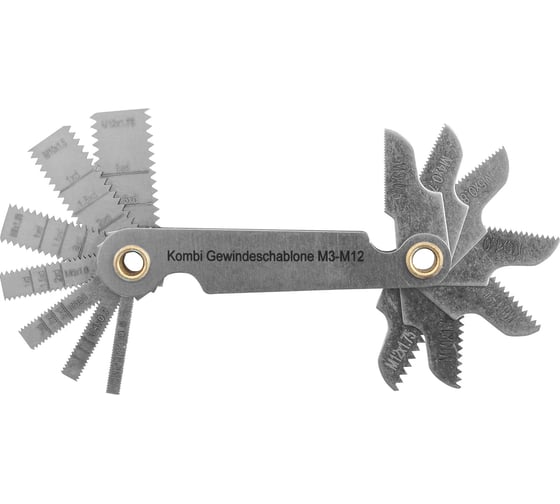 Изображение товара Набор комбинированных резьбовых шаблонов Thorvik 14 предметов PG14SC 52876