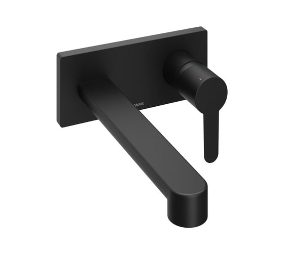 Изображение товара Смеситель для умывальника RAVAK PU 019.20 настенный монтаж, черный X070184