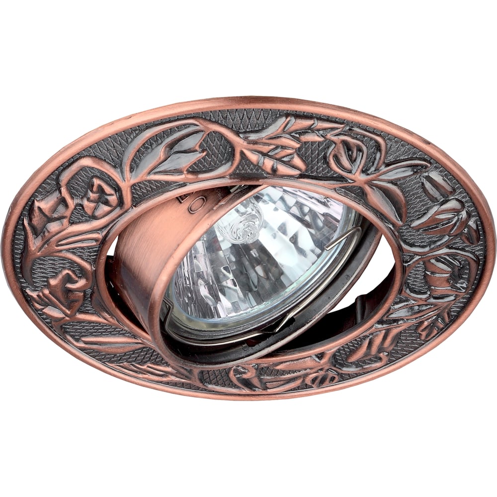 Изображение товара Встраиваемый светильник ЭРА KL11A SC с поворотным источником света 50W медь