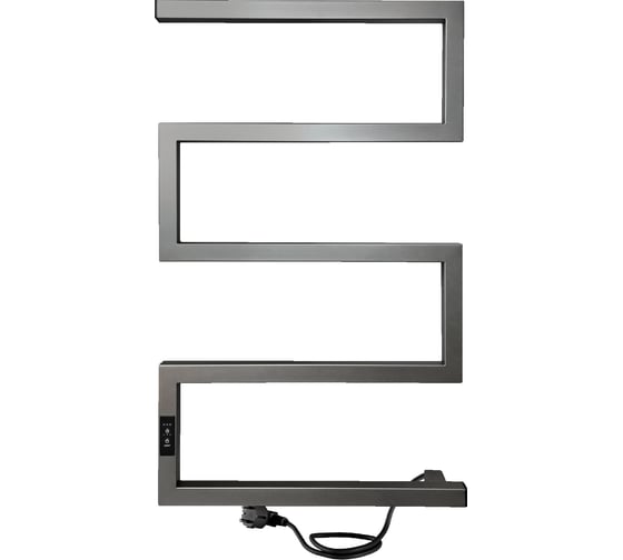 Изображение товара Электрический полотенцесушитель INDIGO Sparta (electro) 80/50, таймер, скрытый провод справа, Graphite Metallic DGS80-50GFMRt