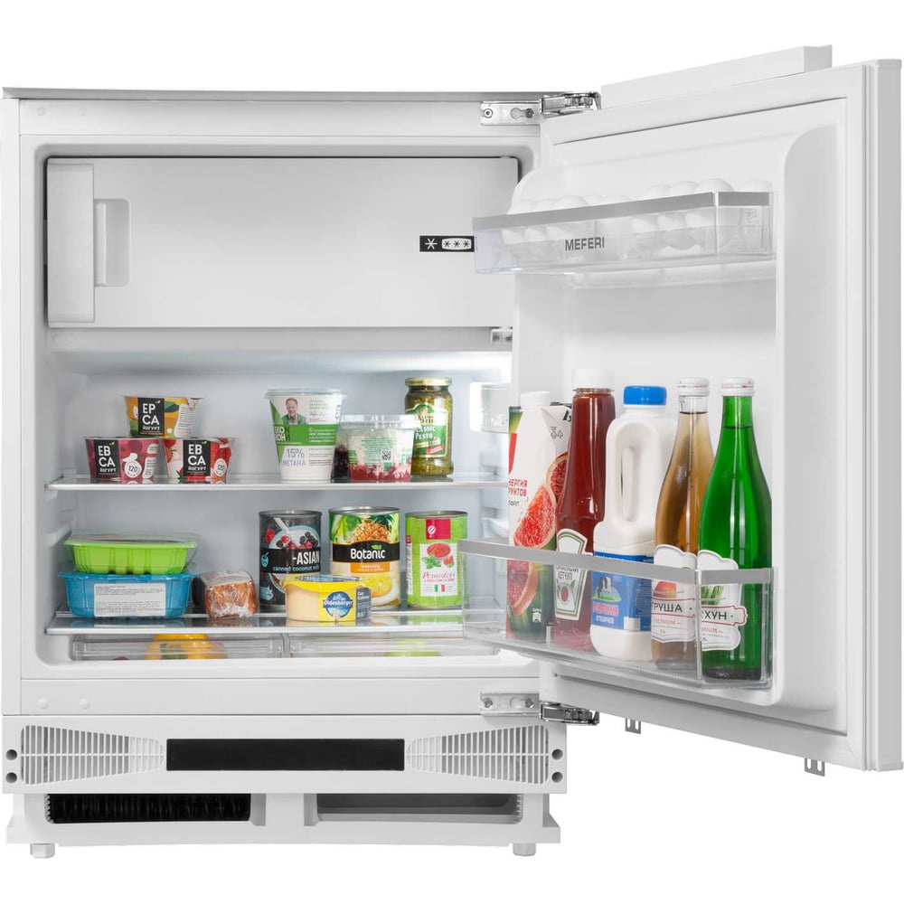 Изображение товара Встраиваемый холодильник MEFERI MBR82 LOW FROST LIGHT белый с дисплеем и системой LowFrost