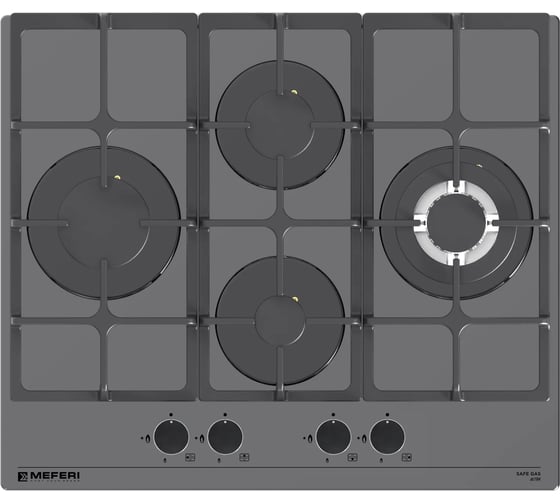 Изображение товара Газовая варочная панель MEFERI MGH604GR GLASS ULTRA МФ-00000681