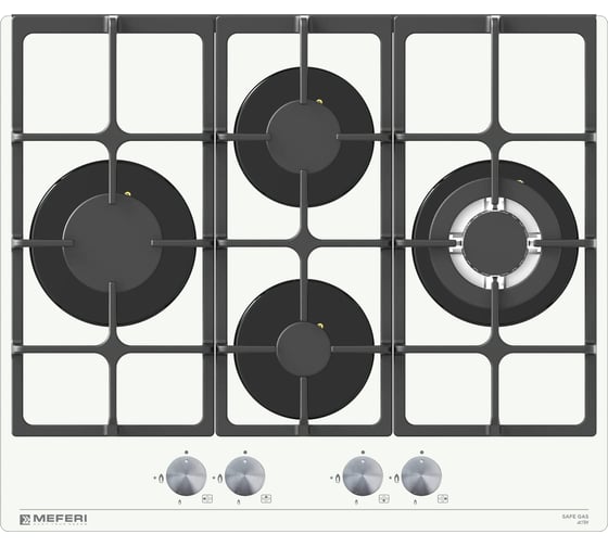 Изображение товара Газовая варочная панель MEFERI MGH604WH GLASS ULTRA МФ-00000685