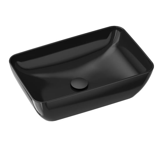 Изображение товара Умывальник RAVAK UNI 500 R SLIM керамический черный XJX03150000