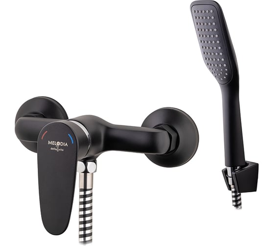 Изображение товара Смеситель для душа Melodia della vita, черный, картридж д.35мм 13550