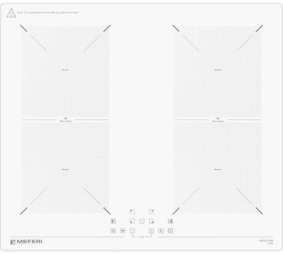 Изображение товара Индукционная варочная панель MEFERI MIH604WH ULTRA  00-00000038