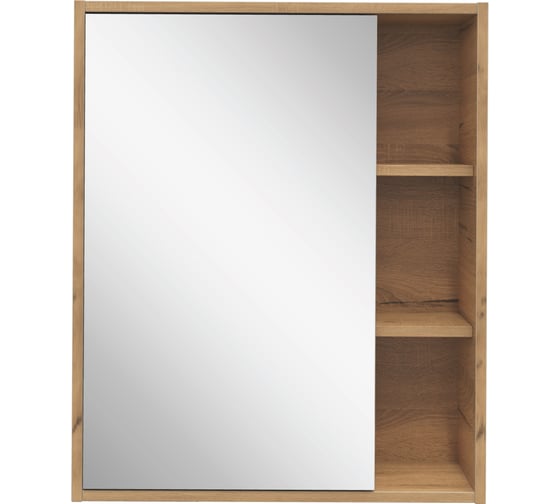 Изображение товара Подвесной зеркальный шкаф SanStar Diva 60 для ванной комнаты, Дуб вотан 444.1-2.4.1.ДИВ