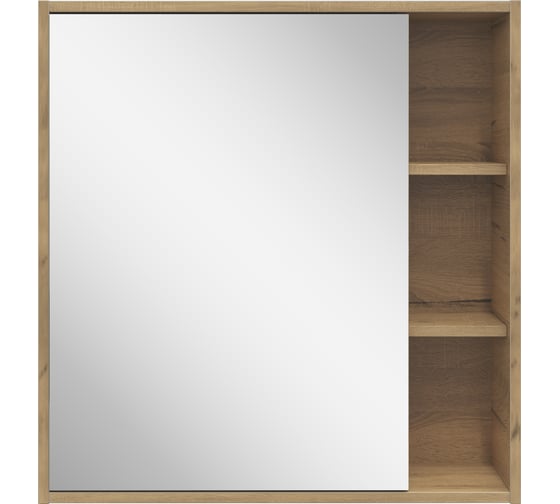 Изображение товара Подвесной зеркальный шкаф SanStar Diva 70 для ванной комнаты, Дуб вотан 445.1-2.4.1.ДИВ