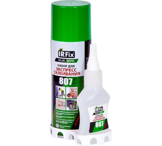 Изображение товара Набор для экспресс склеивания IRFIX GLUE-БЕРИ 807 200/50 мл 20084