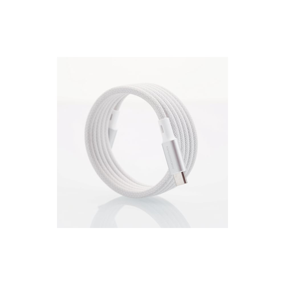 Изображение товара Магнитный кабель MAGSSORY 60W USB-C, 1,2м, серебро для быстрой зарядки