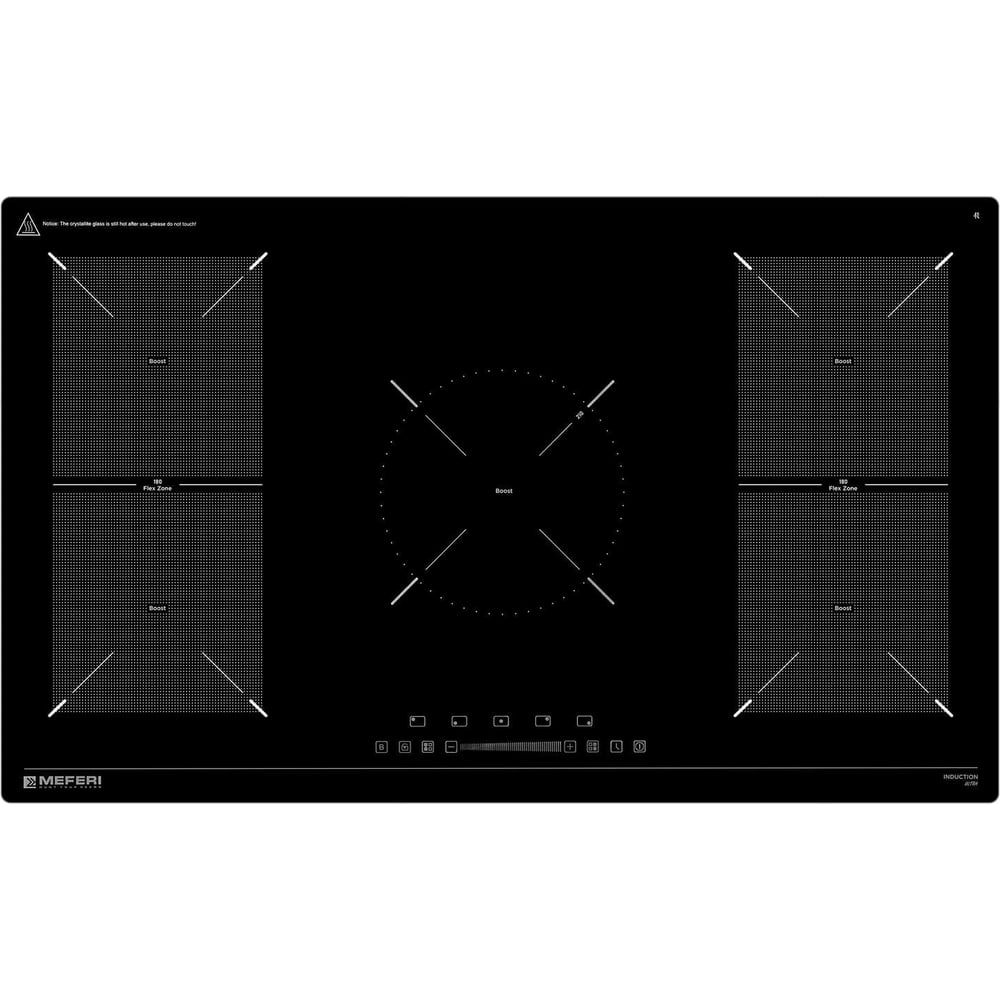 Изображение товара Индукционная варочная панель MEFERI MIH905BK ULTRA 5 конфорок сенсорное управление