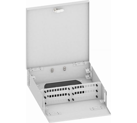 Изображение товара Оптический кросс TopLAN настенный, 48 SC/DLC адаптера, пустой КРН-Top-48SC/DLC-GY