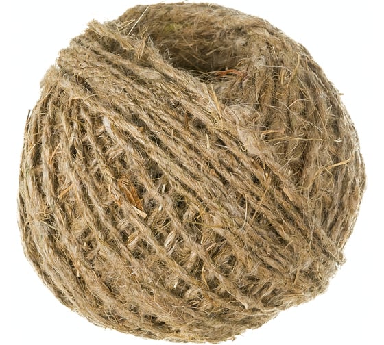 Изображение товара Упаковочный льняной шпагат Рыжий кот клубок D1,5мм 1000тэкс 50м 082273