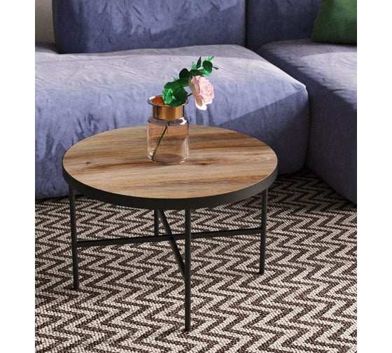 Изображение товара Кофейный столик Callisto mobili круглый Дуб бомонт лофт М011.1А52