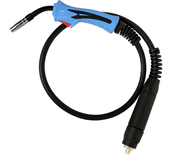 Изображение товара Горелка MIG MB-15AK Classic (3 метра; 180 ампер; евро разъем; рукав d-16 мм²) для сварочного полуавтомата энаргит MB-15AK-3-16-classic