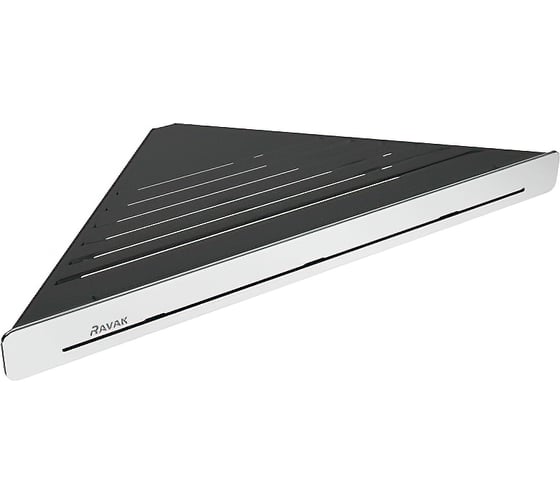 Изображение товара Полка RAVAK SLIM C угловая черный/хром X07P576
