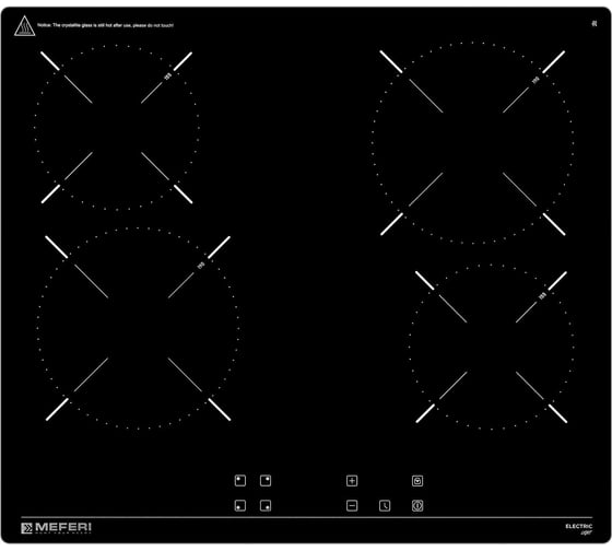 Изображение товара Электрическая варочная панель MEFERI MEH604BK LIGHT 00-00000023