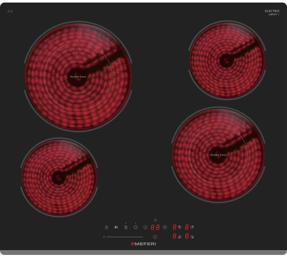 Изображение товара Электрическая варочная панель MEFERI MEH604BK COMFORT PLUS МФ-00000460