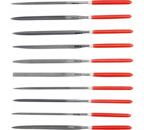 Изображение товара Набор надфилей YATO 140x65мм 10пр YT-6163 37146163 092 1
