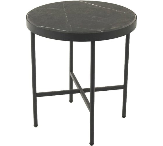 Изображение товара Журнальный столик Callisto mobili круглый Торос черный Дуб бомонт лофт М011.0А59