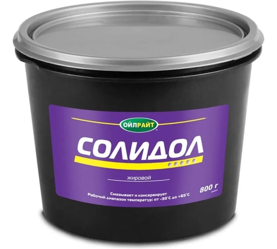 Изображение товара Смазка OILRIGHT Солидол жировой 800 г, ведро 2943