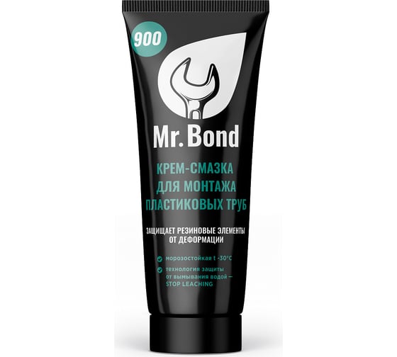 Изображение товара Крем-смазка для монтажа пластиковых труб Mr.Bond 250 г 900 MB4090000250