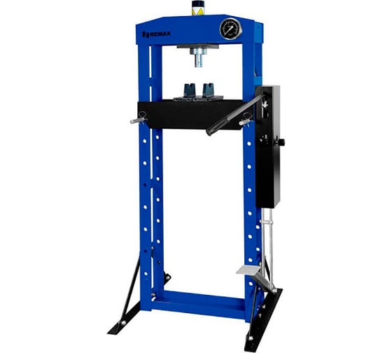 Изображение товара Гидравлический пресс ROSSVIK 15 т, HJ0822 (SD0822) с педалью, напольный. Цвет синий RAL 5005 HJ0822.5005