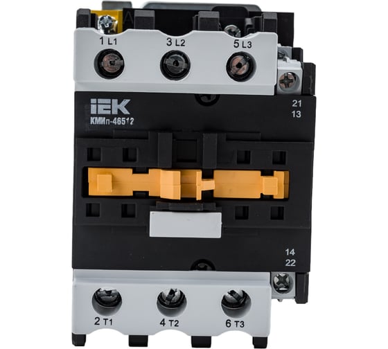 Изображение товара Контактор IEK КМИп-46512, 65А, 24В/АС3, 1НО, 1НЗ KMD41-065-024-11