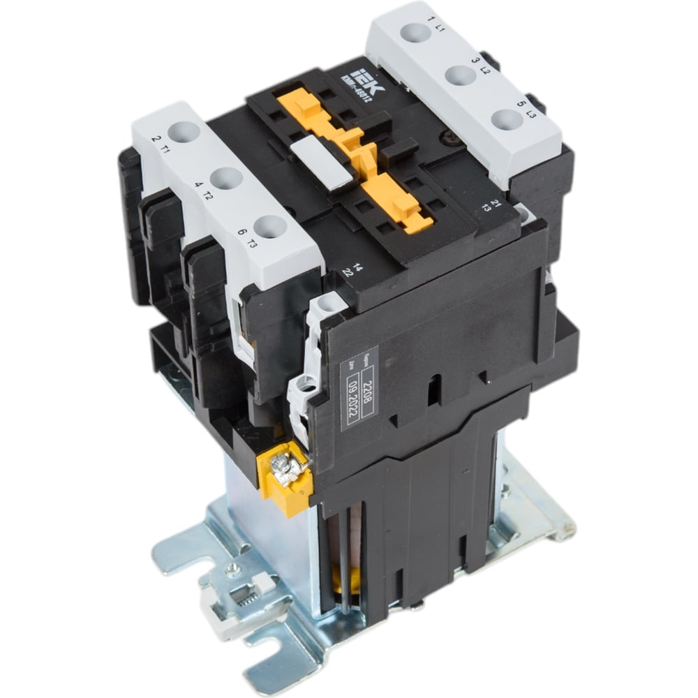 Изображение товара Контактор IEK КМИп-48012, 80А, 230В/АС3, 1НО, 1НЗ KMD41-080-230-11