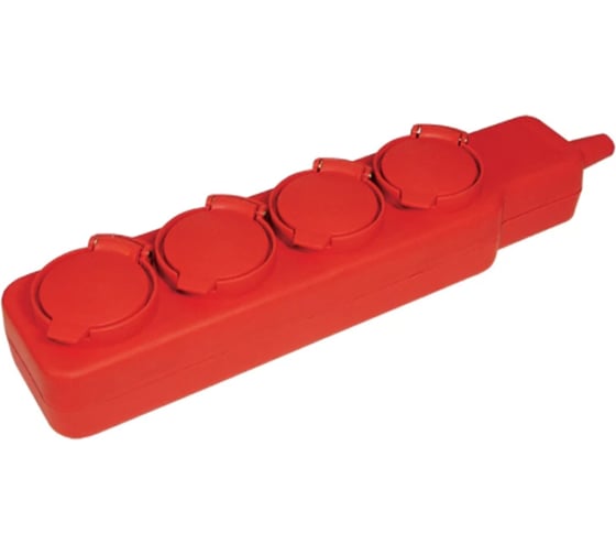 Изображение товара Удлинитель IEK У04В 4 места, с защитными крышками, IP44, 2Р+PE, 5метров, 3x1мм2, 16А/250В WYP10-16-04-05-44-N