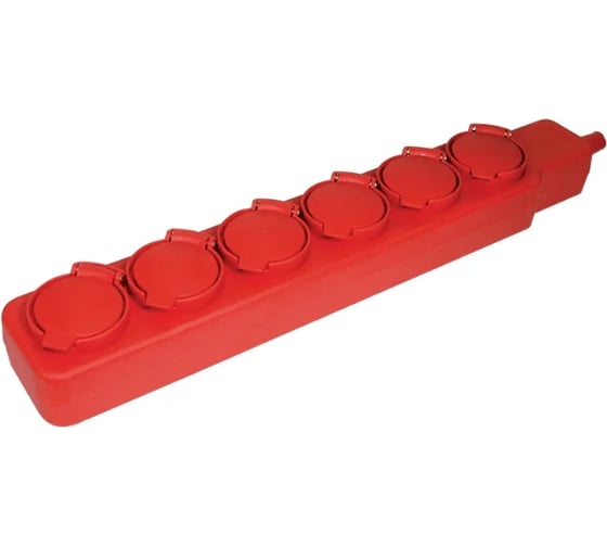 Изображение товара Удлинитель IEK У06В 6 мест, с защитными крышками, IP44, 2Р+PE, 5метров, 3x1мм2 16А/250В